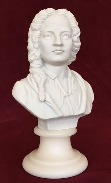 Antonio Lucio Vivaldi Composer Portrait Bust Sculpture Musical Head